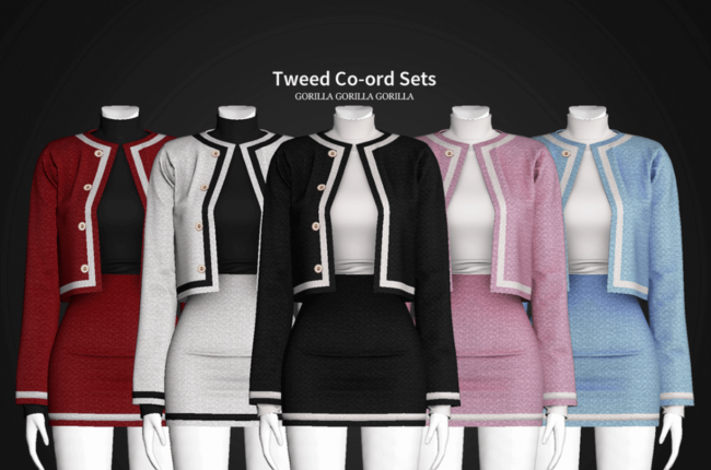 Tweed Co-ord Sets от Gorilla Gorilla Gorilla