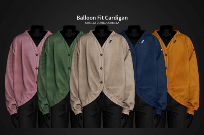 Balloon Fit Cardigan от Gorilla Gorilla Gorilla