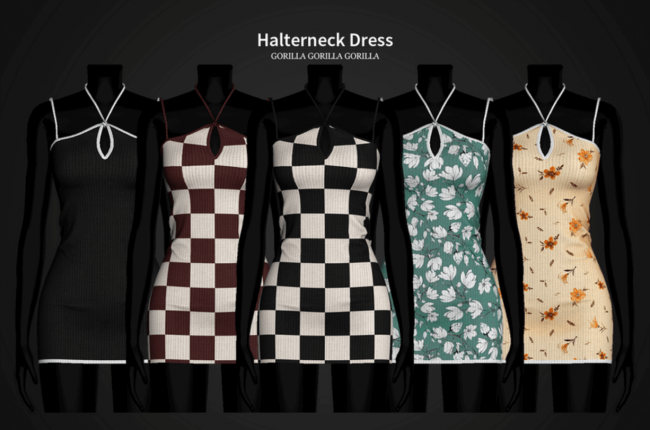 Halterneck Dress от Gorilla Gorilla Gorilla