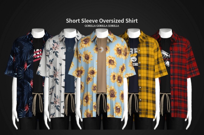 Short Sleeve Oversized Shirt от Gorilla Gorilla Gorilla