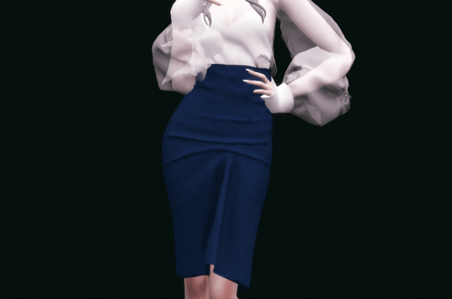 Cheon Seojin Twopiece от Reina Sims4