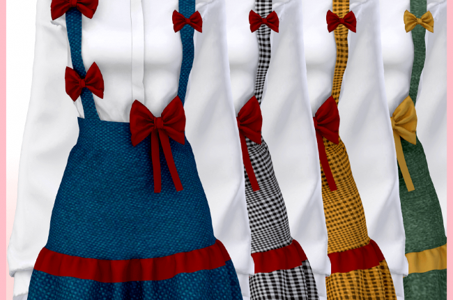 MELLI BLOUSE&SKIRTS от Reina Sims4