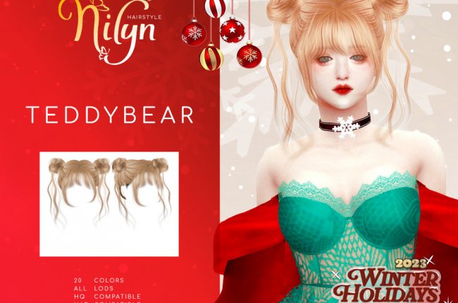 Winter Hollidays 2023 TEDDYBEAR HAIR от Nilyn