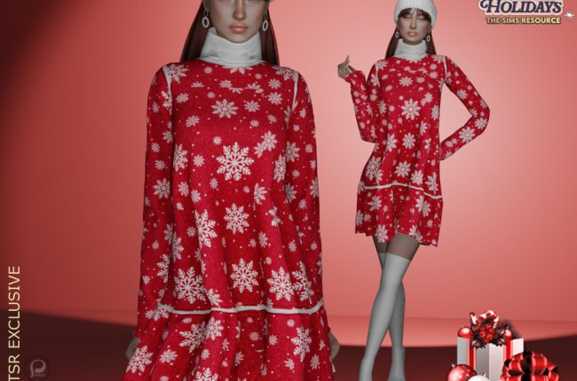 Christmas turtleneck dress от pizazz