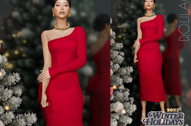 Silk Asymmetric Dress DO0151 от D.O.Lilac