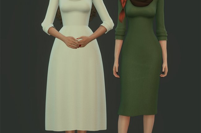 Set of dresses with a scarf - Noa от satterlly