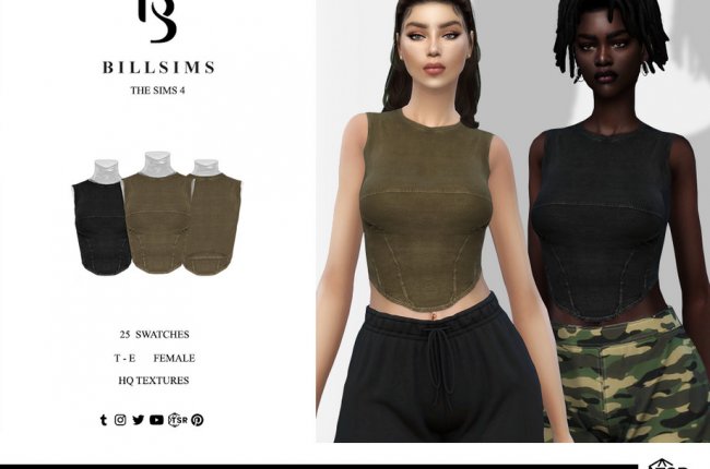 Corset Style Long Top от Bill Sims