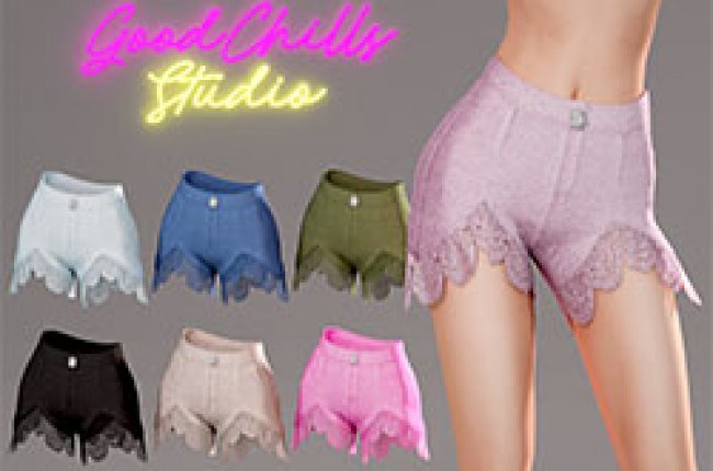 LaceTrimShorts от GoodChillsStudio