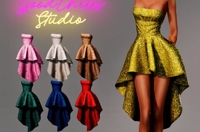 SequinHighLow Dress от GoodChillsStudio