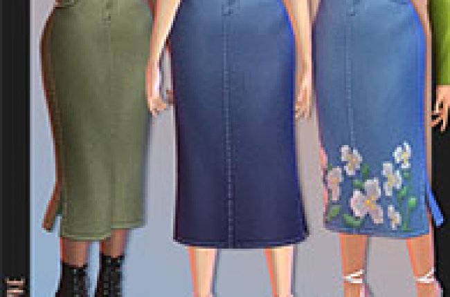 Lighthouse Denim Skirt от Trillyke