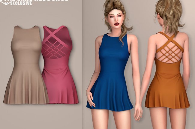 Celeste Athletic Dress от talarian