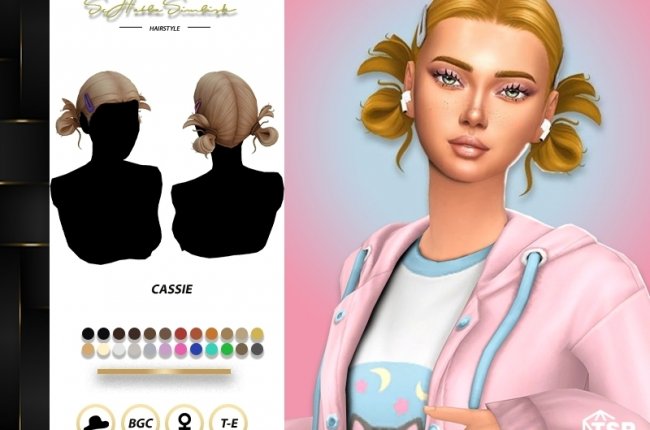 Cassie Hairstyle от sehablasimlish