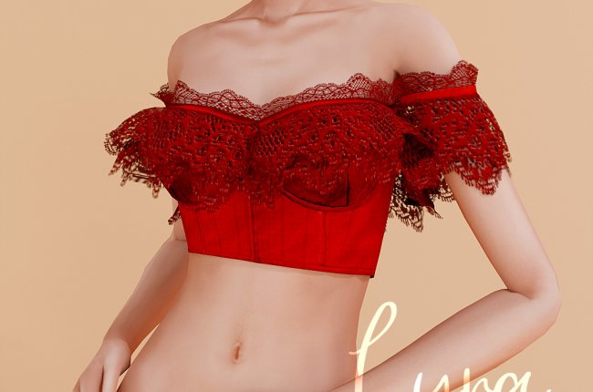 June's CC 2025/Lyra Lace Off-the-Shoulder top