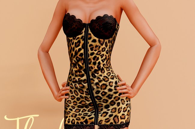 June's CC 2025 /Thalina Corset-style Strapless dress