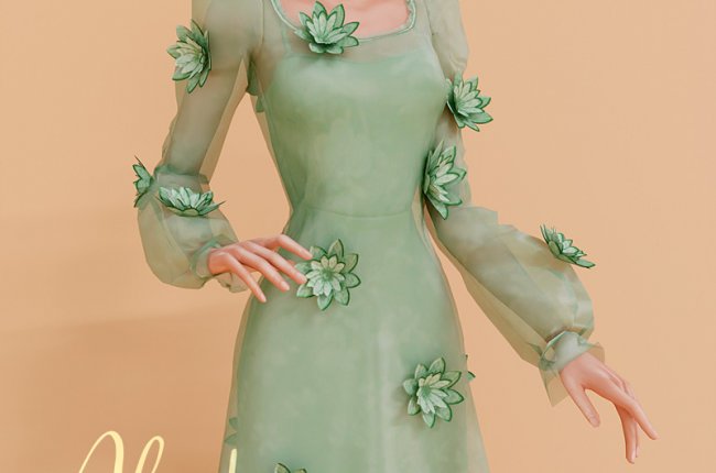 April's CC 2025/ Alistair Floral Overlay dress
