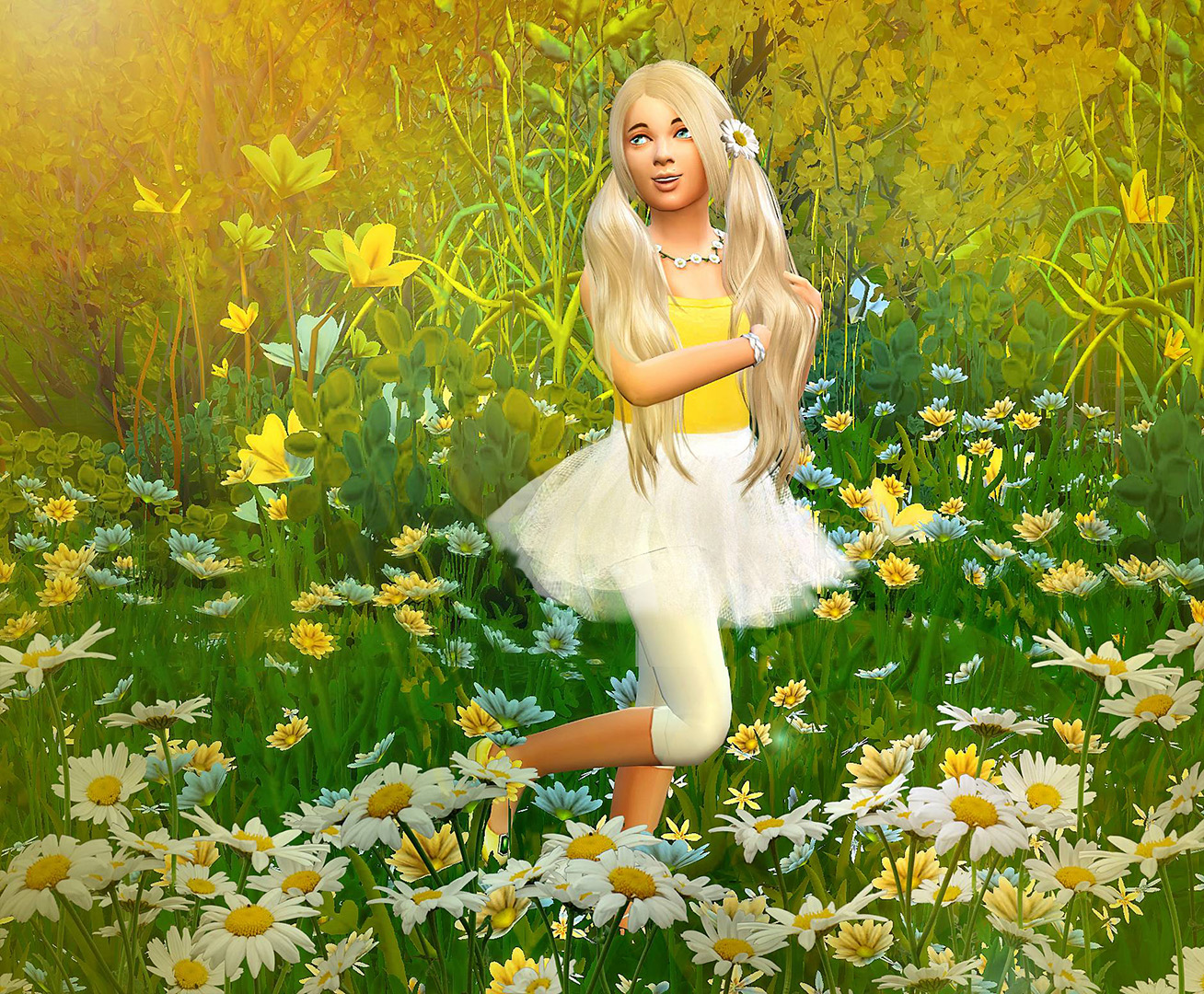 Девочка-ромашка