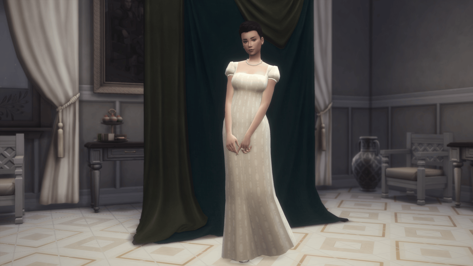 Наследница позирует художнику