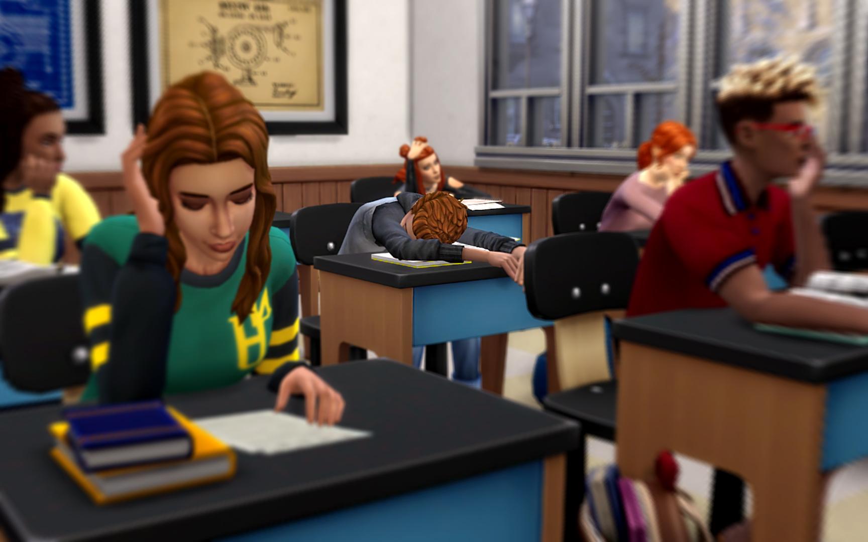 Самый "внимательный" студент на лекции